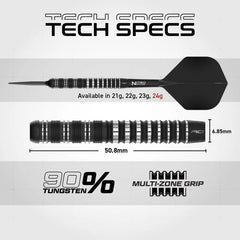 Red Dragon Sable 01 90% Parallel Switch Point Steeldarts 21g, 22g, 23g, 24g - 24g - FutureDart