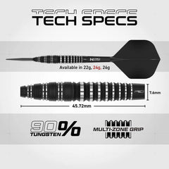 Red Dragon Sable 03 90% Bomb Switch Point Steeldarts 22g, 24g, 26g - 24g - FutureDart