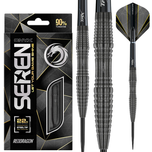 Red Dragon Seren 3 Onyx Steeldarts 22g, 24g - 22g - FutureDart