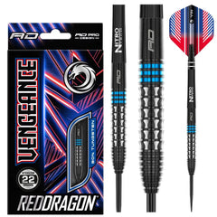 Red Dragon Vengeance Blue Steeldarts 22g, 24g - 22g - FutureDart