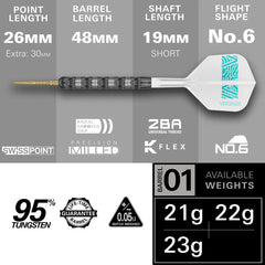 Target Rob Cross 95K Swiss Point Steeldarts 21g, 22g, 23g