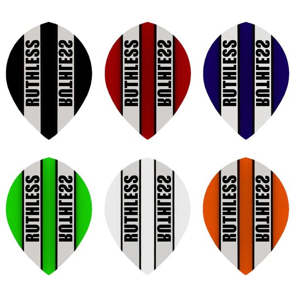 Ruthless - Clear Panel - 100 Micron - Pear Flights - Black - FutureDart