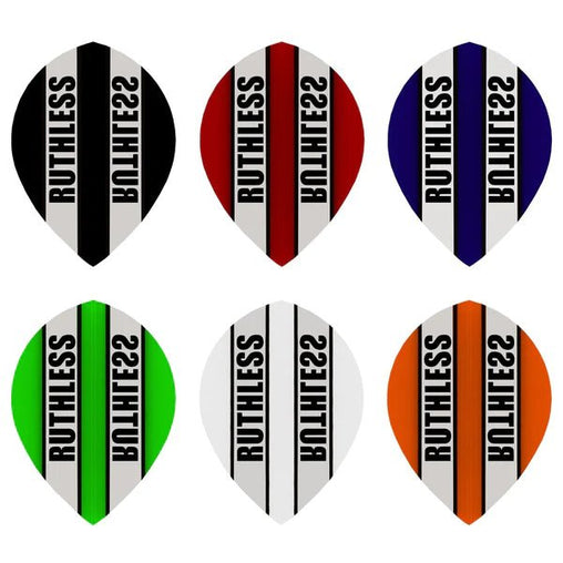 Ruthless - Clear Panel - 100 Micron - Pear Flights - Black - FutureDart