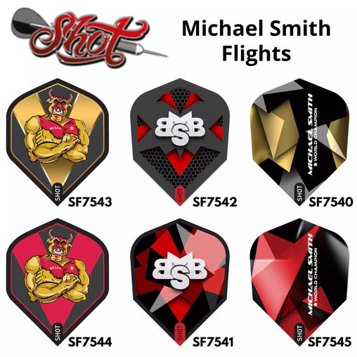 Shot Michael Smith Flights - Bully Boy - Gold - FutureDart