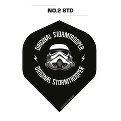Storm Trooper Dart Flights - Official Licensed - Std - No2 - Black Storm Trooper - FutureDart