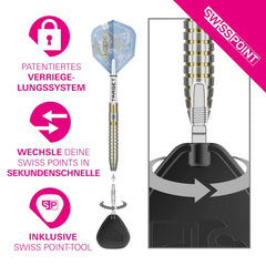 Target Adrian Lewis Showdown Swiss Points Steeldarts 23g, 25g - 23g - FutureDart