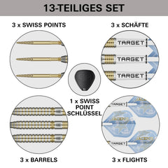 Target Adrian Lewis Showdown Swiss Points Steeldarts 23g, 25g - 23g - FutureDart