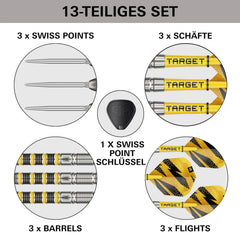 Target Buzz 01 Swiss Points Steeldarts 22g, 23g, 28g - 22g - FutureDart
