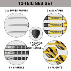 Target Buzz 02 Swiss Points Steeldarts 22g, 24g, 26g - 22g - FutureDart