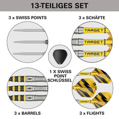 Target Buzz 03 Swiss Points Steeldarts 23g, 25g - 23g - FutureDart
