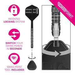 Target Chris Dobey 95K Swiss Point Steeldarts - 22g, 23g, 24g - 22g - FutureDart
