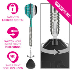 Target Hydro 01 Swiss Point Steeldarts 22g, 23g, 24g
