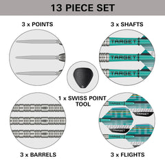 Target Hydro 02 Swiss Point Steeldarts 21g, 23g, 25g