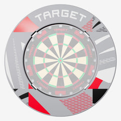 Target Darts Notched Patterned Dartboard Surround - Grau - FutureDart