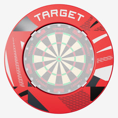 Target Darts Notched Patterned Dartboard Surround - Rot - FutureDart
