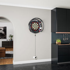 Target Darts Notched Patterned Dartboard Surround - Schwarz - FutureDart