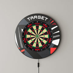 Target Darts Notched Patterned Dartboard Surround - Schwarz - FutureDart