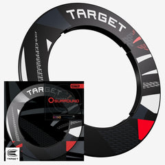Target Darts Notched Patterned Dartboard Surround - Schwarz - FutureDart