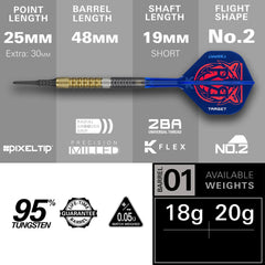 Target Raymond Van Barneveld GEN6 Softdarts 18g, 20g