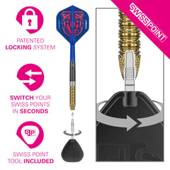 Target Raymond Van Barneveld GEN6 Swiss Point Steeldarts 21g, 23g, 25g