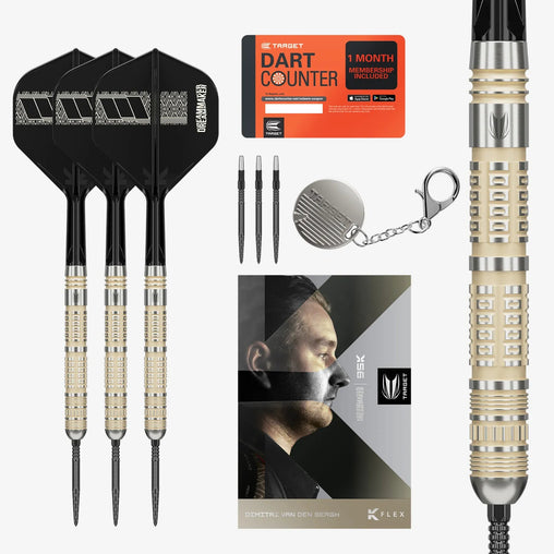 Target Dimitri Van Den Bergh 95K Swiss Point Steeldarts 22g, 23g, 24g - 22g - FutureDart