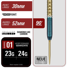 Target Japan Prime Series Zenith GEN 2.5 Swiss Point Steeldarts 23g, 24g - 23g - FutureDart