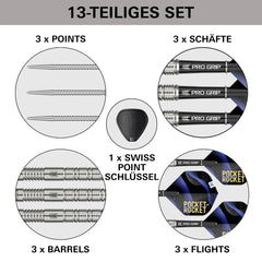 Target Justin Hood Swiss Points Steeldarts 23g - FutureDart