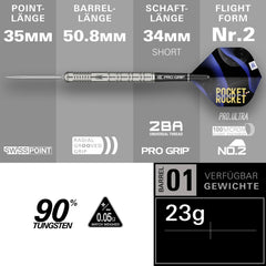 Target Justin Hood Swiss Points Steeldarts 23g - FutureDart