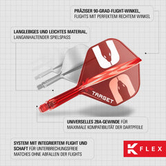 Target K - Flex NATHAN ASPINALL No.2 - No.6 Short - Intermediate - Medium - No.2 - Short - FutureDart