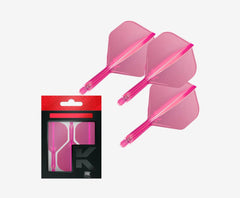 Target K - Flex NEON Flight & Shaft System No.2 - No.6 Short - Intermediate - Medium - No.2 - Short - Neon Pink - FutureDart