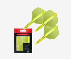 Target K - Flex NEON Flight & Shaft System No.2 - No.6 Short - Intermediate - Medium - No.2 - Short - Neon Yellow - FutureDart
