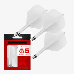 Target K-Flex Shift Flight & Shaft System No.2 - No.6 Short-Intermediate-Medium - No.6 - Short - White- FutureDart