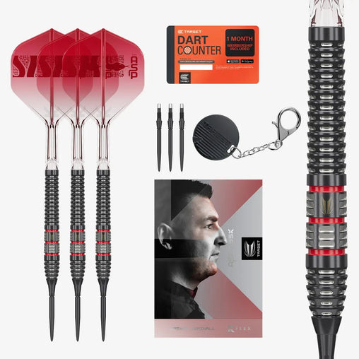 Target Nathan Aspinall 95K Swiss Point Steeldarts 22g, 24g, 26g - 22g - FutureDart