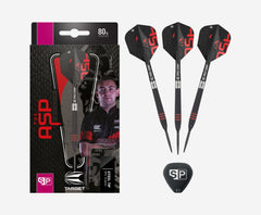 Target Nathan Aspinall Black Swiss Point Steeldarts 22g, 24g - 22g - FutureDart