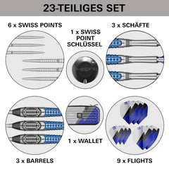 Target Phil Taylor Power X Chrono Swiss Points Steeldarts - 22g - FutureDart