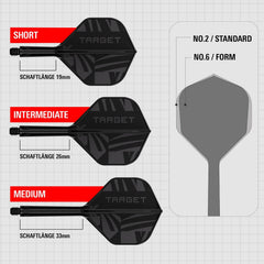 Target Printed K-Flex Schwarz No.2 - Short - FutureDart