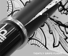 Target Pro Grip Shafts Black White - 3 Sets - Short 34mm - Schwarz - FutureDart