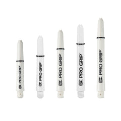 Target Pro Grip Shafts Black White - 3 Sets - Short 34mm - Weiß - FutureDart