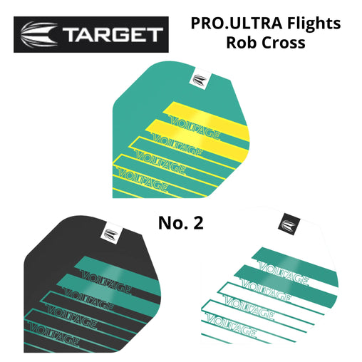Target Pro.Ultra Rob Cross No.2 Standard Flights - 3 Sets - Aqua - FutureDart