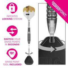 Target Redux 02 Swiss Point Steeldarts 22g, 23g, 24g, 25g - 22g - FutureDart