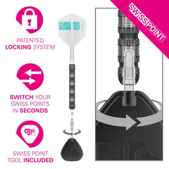 Target Rob Cross 95K Swiss Point Steeldarts 21g, 22g, 23g - 21g - FutureDart