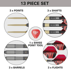 Target Stephen Bunting GEN5 Void Swiss Point Steeldarts - 18g, 22g, 23g, 25g - 18g - FutureDart