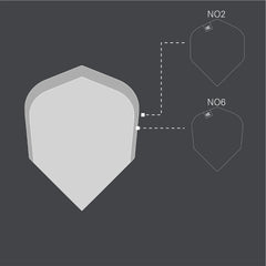 Target Beau Greaves GEN1 ProUltra No2 Standard Flights - 3 Sets - FutureDart