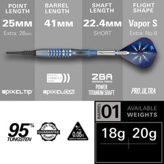 Target Phil Taylor Gx2 Softdarts 18g, 20g - 18g - FutureDart