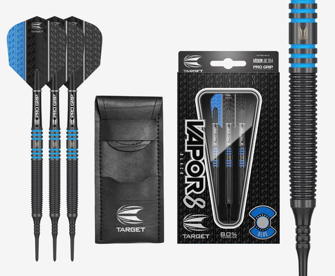 Target VAPOR 8 Black Blue Softdarts 18g, 21g - 18g - FutureDart