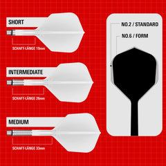 Target K-Flex Shift Flight & Shaft System No.2 - No.6 Short-Intermediate-Medium