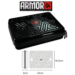 Winmau Armor G4 Dart Wallet Dartcase - Dartkoffer - Darttasche - Schwarz - FutureDart