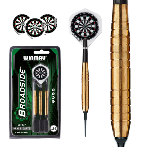 Winmau Broadside Brass Softdarts 18g - FutureDart