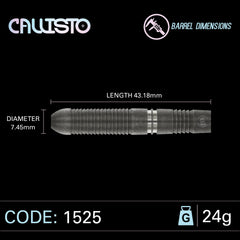 Winmau Callisto 3 Steeldarts 24g, 26g - 24g - FutureDart