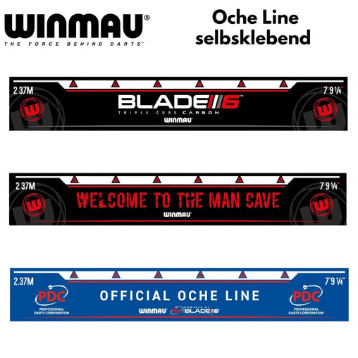 Winmau Dart Abwurflinie Oche Line selbstklebend - BLADE 6 - Man Cave - PDC - Blade 6 - FutureDart